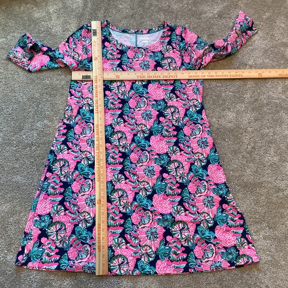 Lilly Pulitzer Solia UPF 50+ dress Oyster Bay Shroom with a view Size L NWOT - Picture 10 of 16